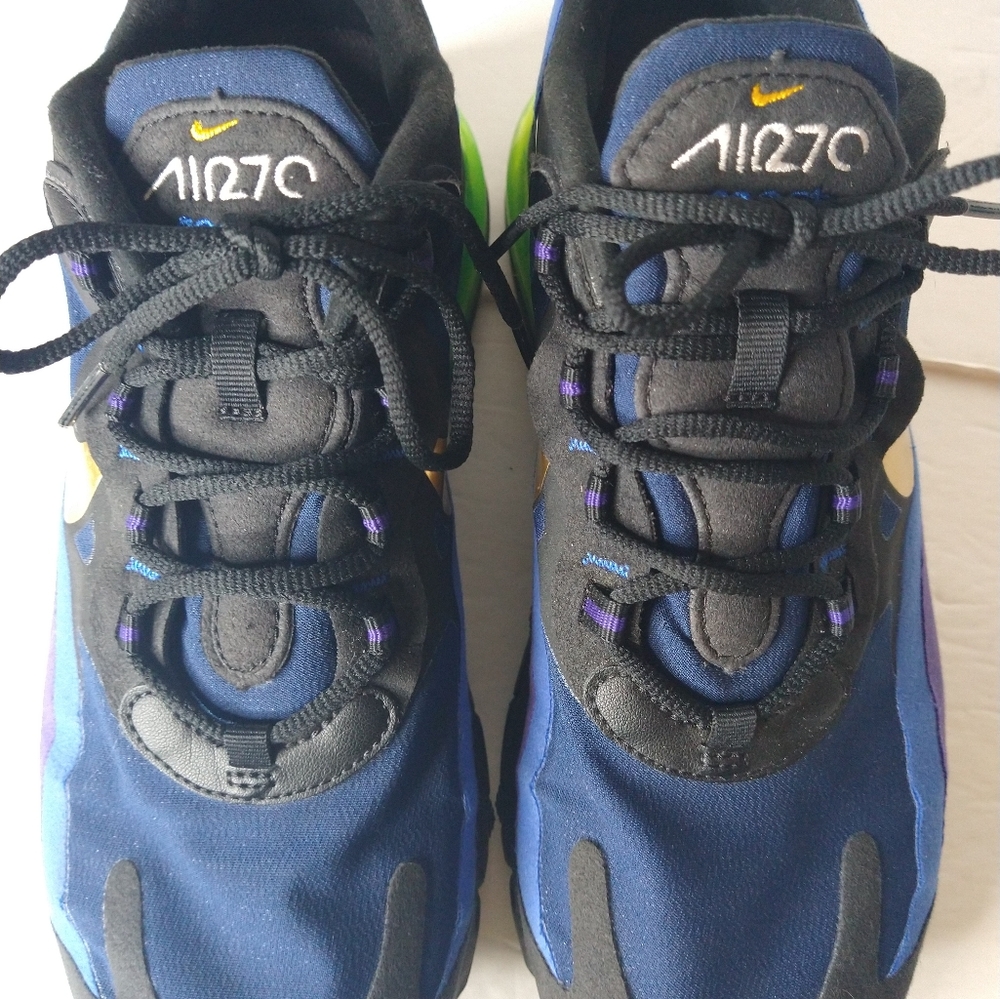 Nike Air Max 270 React “Heavy Metal” Youth Size 7.5 Running Basketball Sneakers - Picture 8 of 10